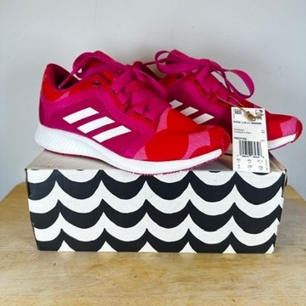 adidas Edge Lux 4 x Marimekko Women's 6 H03159 Red Pink Running Training